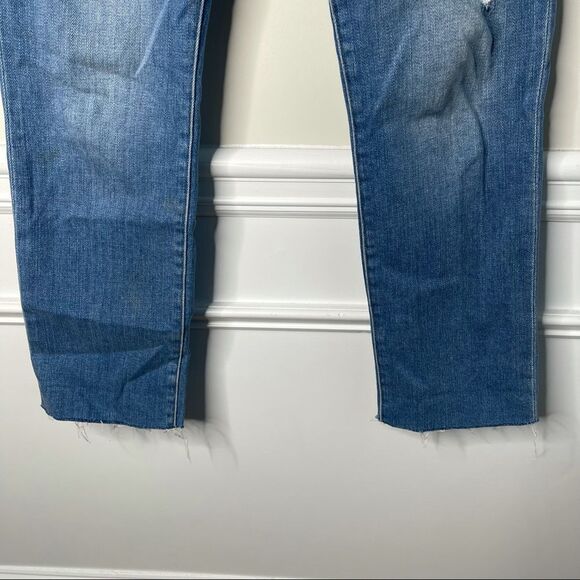 FRAME Le High Straight belt tie high rise jeans 27 - Picture 4 of 7